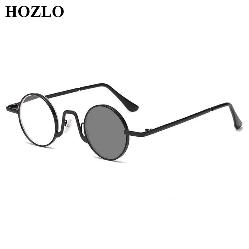 

Men Retro Metal Round Photochromic Reading Sunglasses Women Farsighted Eyeglasses Hyperopia Spectacles Dark Glasses 0~+4.0