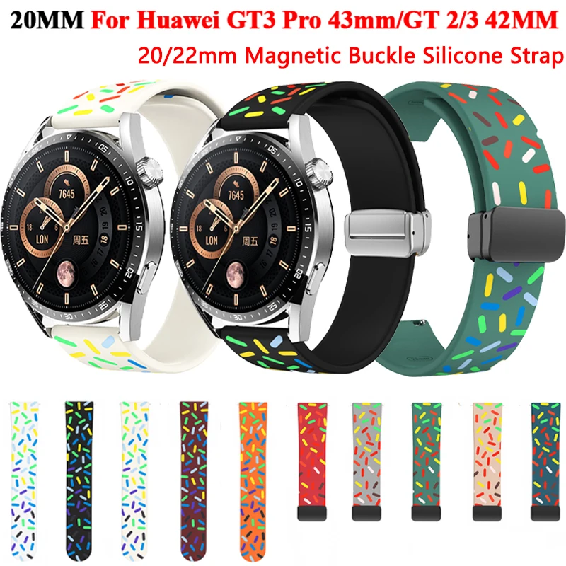 20mm Replacement Smart Straps For Huawei Watch GT 3/2 42mm Magnetic Silicone Wristband GT3 Pro 43mm/Honor Magic 2 Woman Bracelet
20mm Replacement Smart Straps For Huawei Watch GT 3/2 42mm Magnetic Silicone Wristband GT3 Pro 43mm/Honor Magic 2 Woman Bracelet