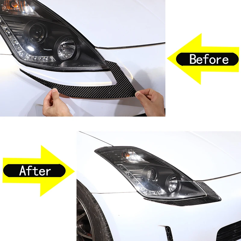 Для Nissan 350Z Z33 2003 2004 2005 2006 мягкая углеволоконная Автомобильная фара Нижняя крышка для бровей отделка стикер автомобильные аксессуары
Для Nissan 350Z Z33 2003 2004 2005 2006 мягкая углеволоконная Автомобильная фара Нижняя крышка для бровей отделка стикер автомобильные аксессуары