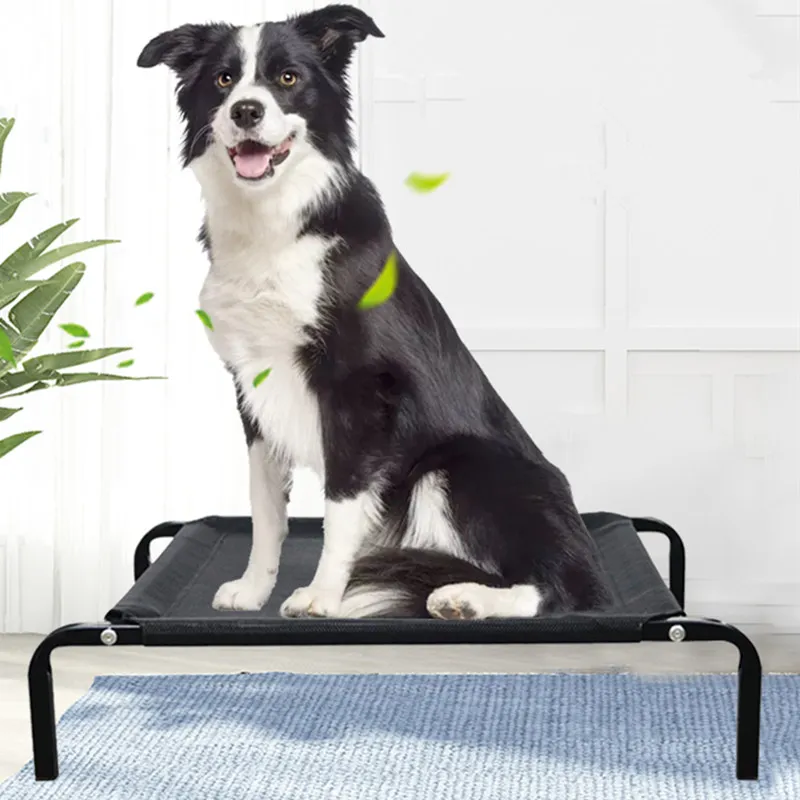 

Dog Beds Iron Frame Dog Beds for Large Dogs Sleeping Kennel Breathable Dogs Bed Washable Iron Pet Bed for Traveling Pet Supplies