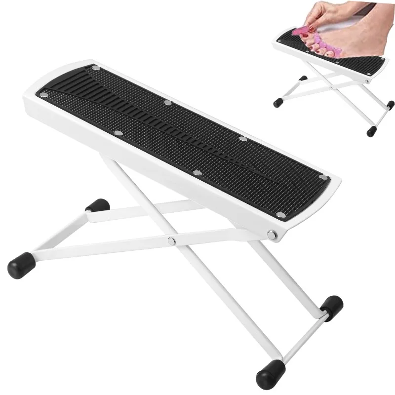 

Foldable Pedicure Foot Rest 6 Heights Adjustable Foot Stand Pedicure Tool Pedicure Stool Assistant for Home Foot Spa Bath