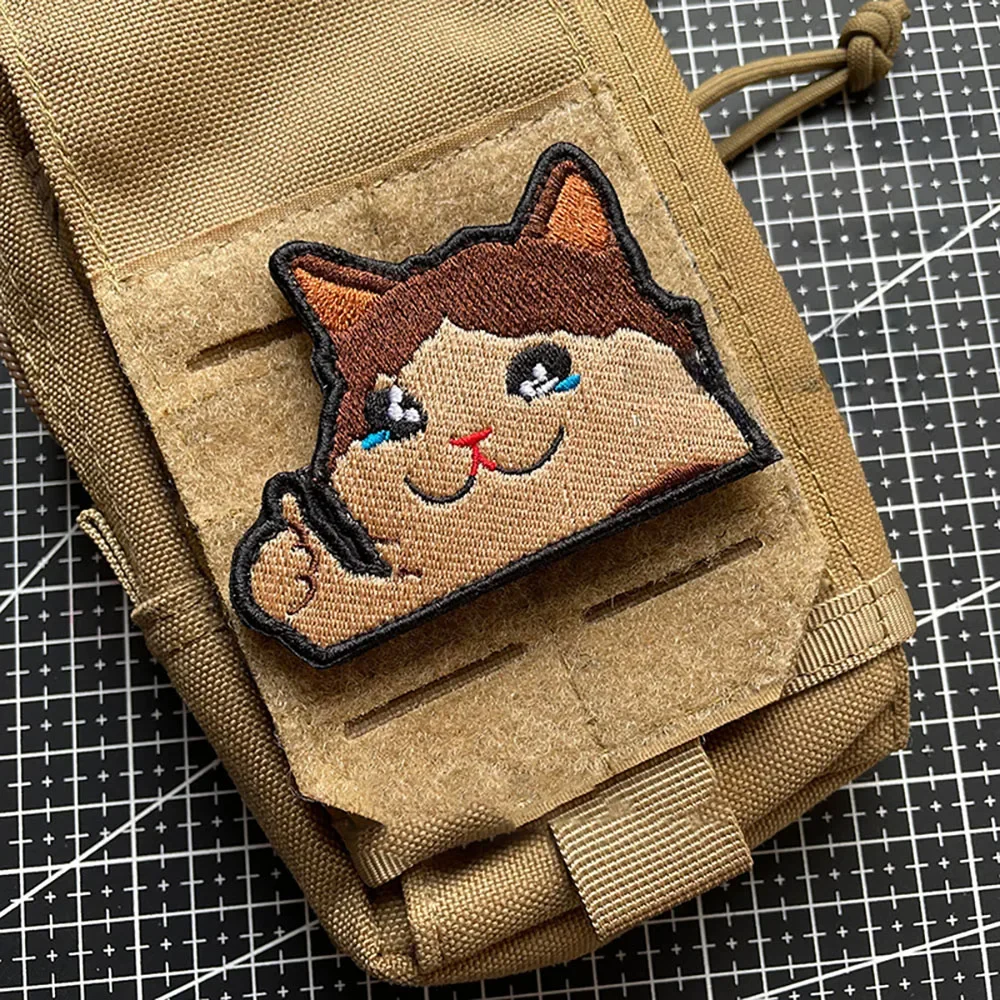 Tearful Thumbs Up Cat Embroidery Hook and Loop Patch You Are Great Tactical Morale Badge on Backpack Encourage DIY Bag Sticker
Tearful Thumbs Up Cat Embroidery Hook and Loop Patch You Are Great Tactical Morale Badge on Backpack Encourage DIY Bag Sticker