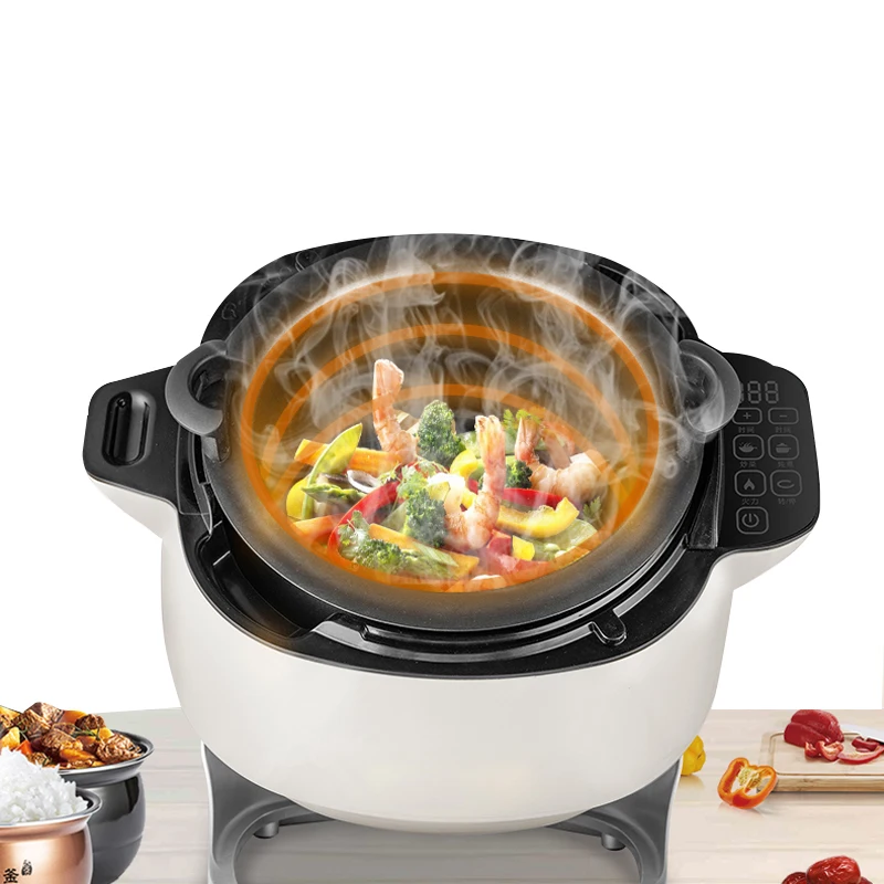 6L 220V Automatic Drum Cooking Machine 2000W Household Multi-Function Intelligent Frying Pan Must-Have Artifact In The Kitchen
6L 220V Automatic Drum Cooking Machine 2000W Household Multi-Function Intelligent Frying Pan Must-Have Artifact In The Kitchen