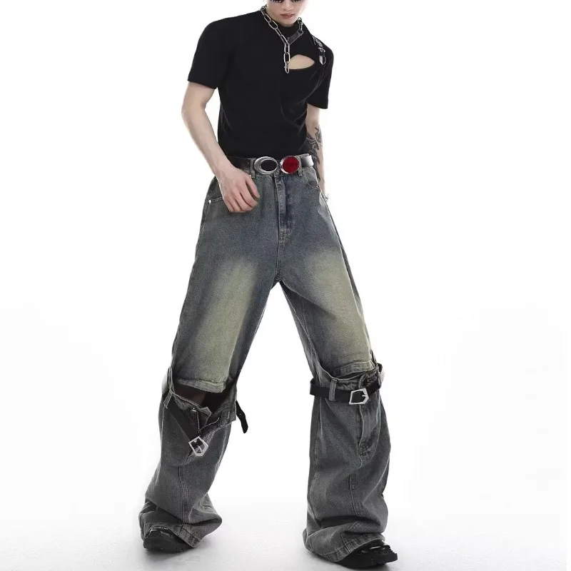 Vintage Do Old High Waist Three-dimensional Splicing Design American Street Fashion Brand Micro Cropped Jeans Men
Vintage Do Old High Waist Three-dimensional Splicing Design American Street Fashion Brand Micro Cropped Jeans Men
