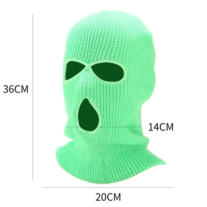 Winter Thermal Knitted Ski Mask with Embroidery 18 S90b397892f7b45e78fd79fc47de97c838