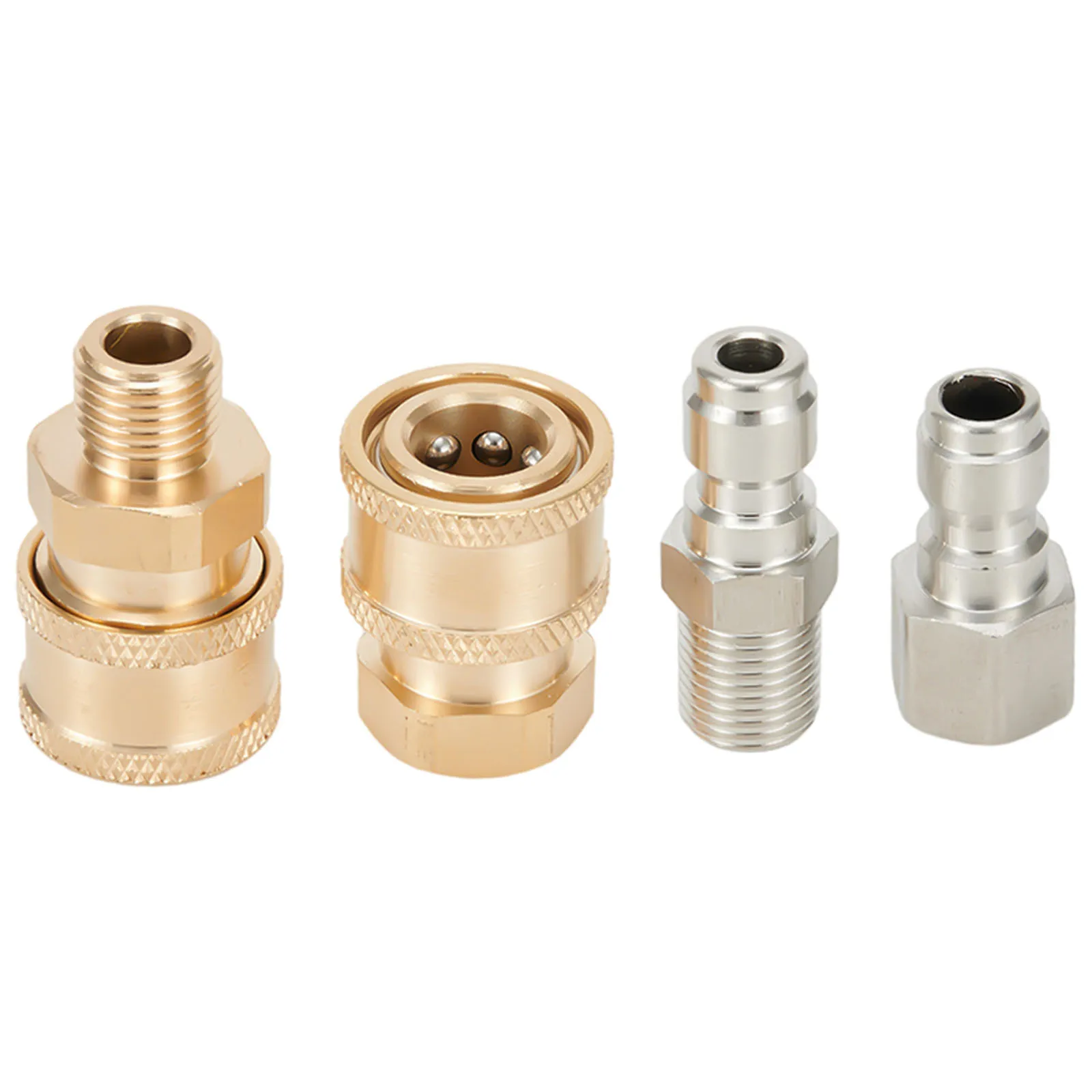 

Pressure Washer Connector Coupling Quick Release Adapter 1/4" Male Fitting Connection Car Washing Garden Joints