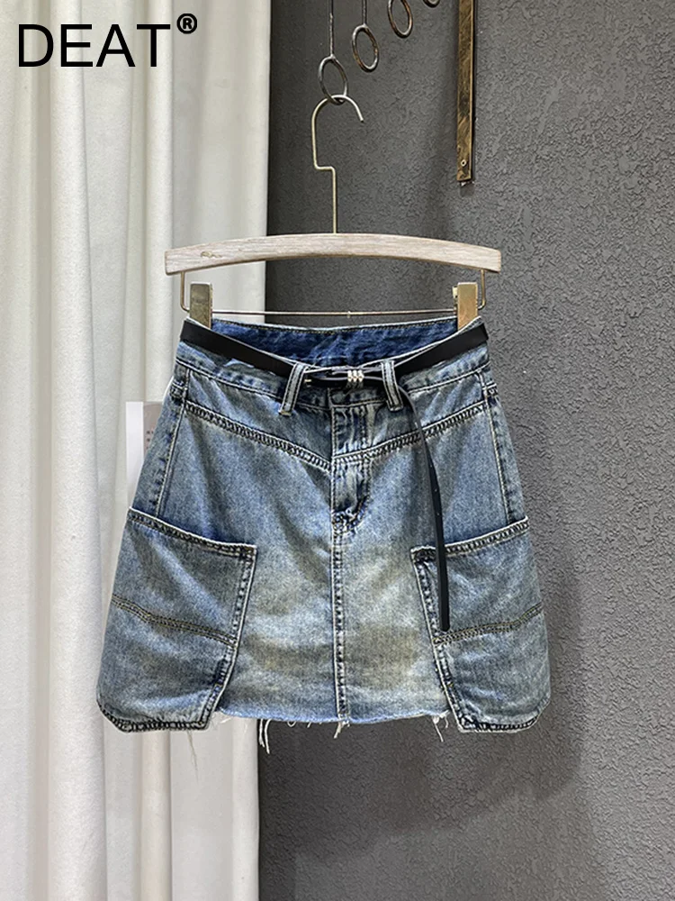 Streetwear Trend Female Pocket Cargo Denim Skirt Women's High Waist Loose Wrap Hip Skirts Fashion 2023 Summer New 11XX2736
Streetwear Trend Female Pocket Cargo Denim Skirt Women's High Waist Loose Wrap Hip Skirts Fashion 2023 Summer New 11XX2736