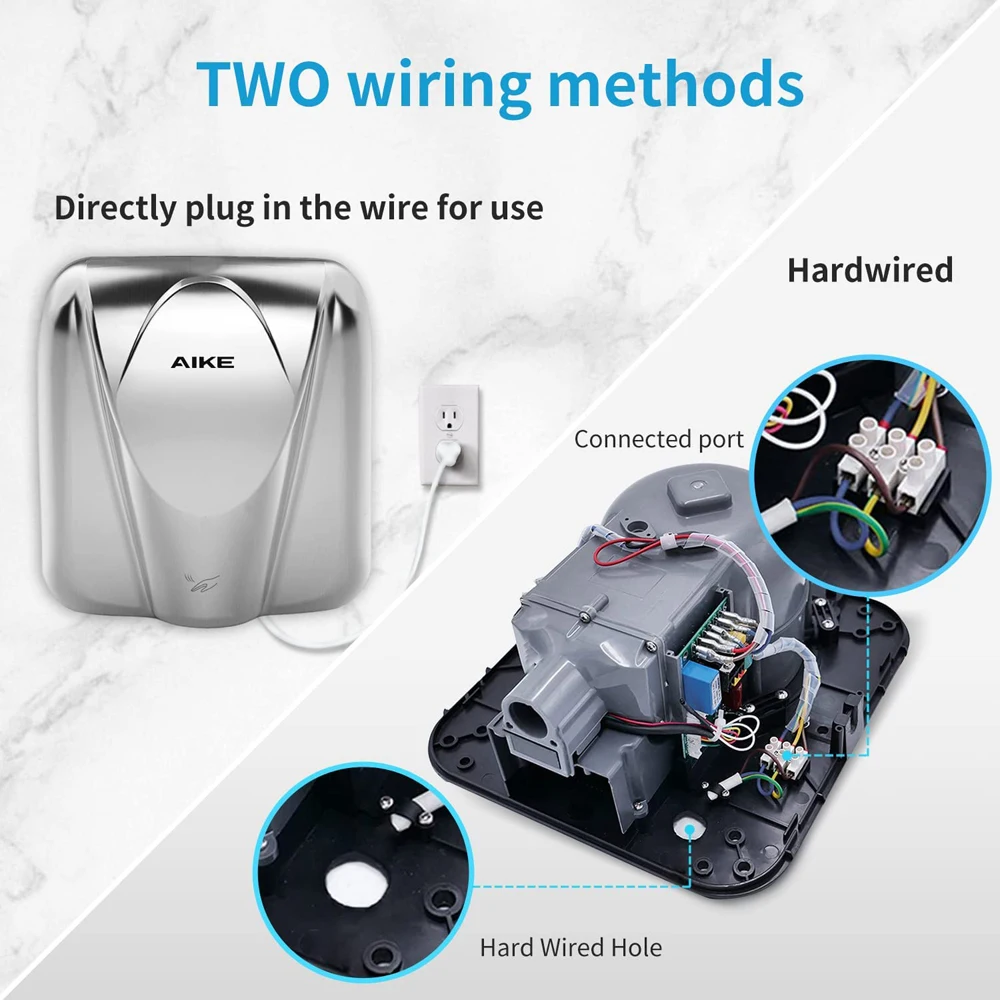 Automatic Hand Dryer Heavy Duty Commercial Hands Dryer High Speed Stainless Steel Design Warm Wind Hand Blower 1400-1650W 5 Mallzona S90b48fe649614e2cb2b3f86e0313225aK Automatic Hand Dryer Heavy Duty Commercial Hands Dryer High Speed Stainless Steel Design Warm Wind Hand Blower 1400-1650W Mallzona