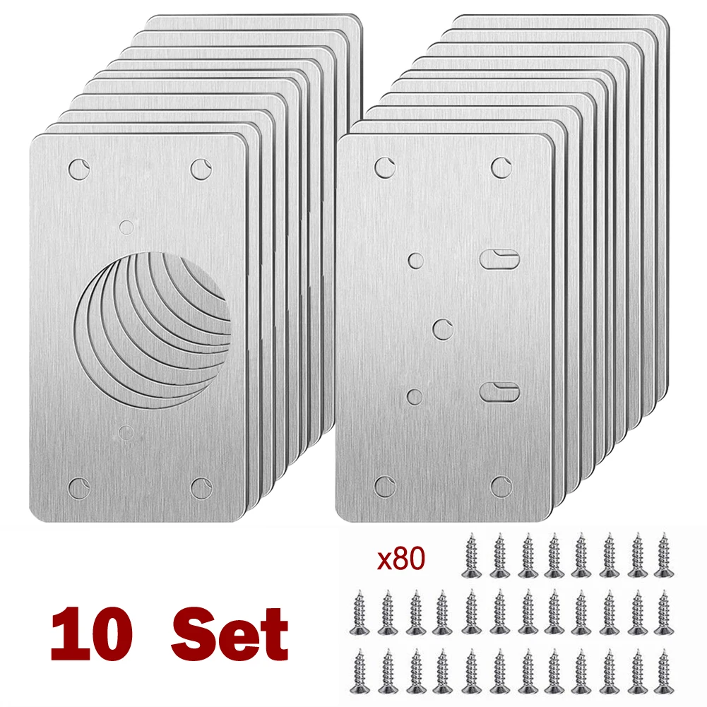 1-10pcs Cabinet Hinge Repair Plate Set Stainless Steel For Bedroom Furniture Cupboard Door Fixing Hardware Hinges With Screws
1-10pcs Cabinet Hinge Repair Plate Set Stainless Steel For Bedroom Furniture Cupboard Door Fixing Hardware Hinges With Screws