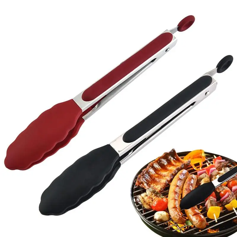 Kitchen Tongs For Cooking Long Bbq Tongs Non-Slip Handle Stainless Steel Fried Barbecue Clip Salad Serving Tong Non-Stick clip
Kitchen Tongs For Cooking Long Bbq Tongs Non-Slip Handle Stainless Steel Fried Barbecue Clip Salad Serving Tong Non-Stick clip