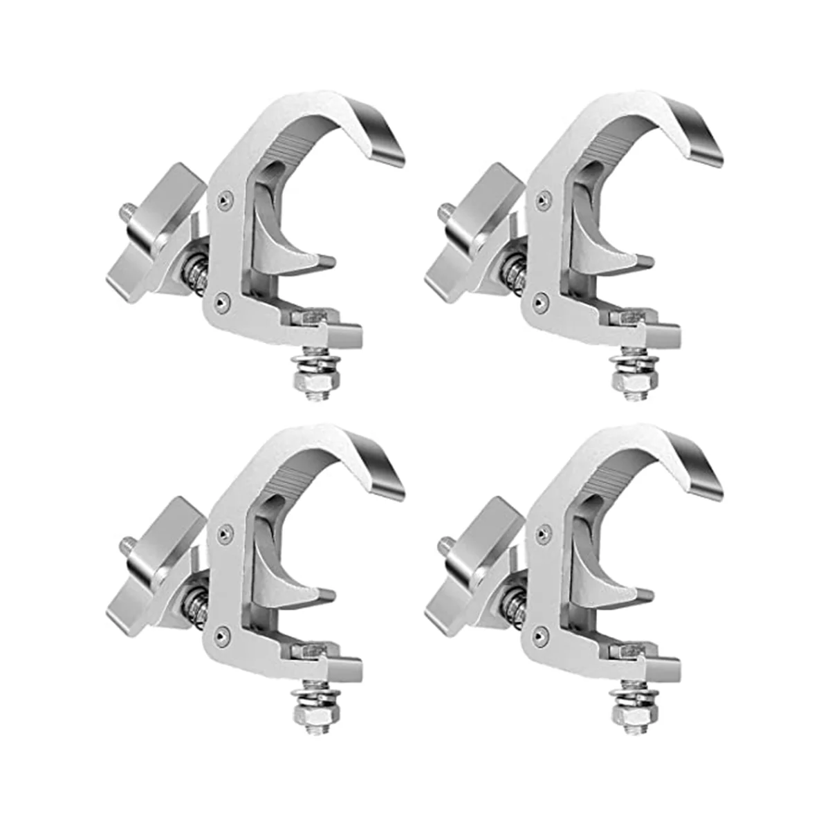 

4Packstage Lighting Clip Hook, Aluminum Alloy Professional Rack Clamp, for Moving the Head Stage Stage Lighting Fixtures