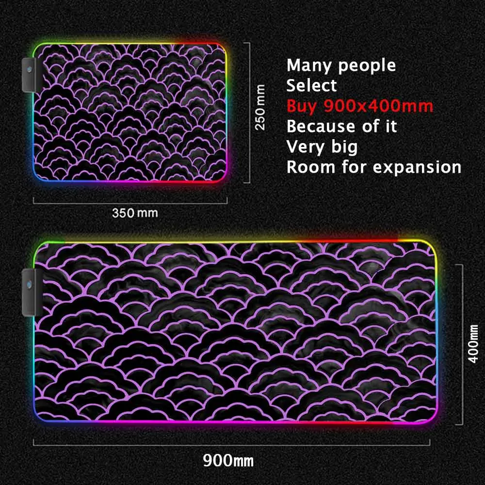 Waves RGB Mouse Pad Gaming Mouse Pad Computer Large Mousepad Backlit Mouse Pads LED Gamer Mause Carpet 900x400 Desk Mat for CS
Waves RGB Mouse Pad Gaming Mouse Pad Computer Large Mousepad Backlit Mouse Pads LED Gamer Mause Carpet 900x400 Desk Mat for CS