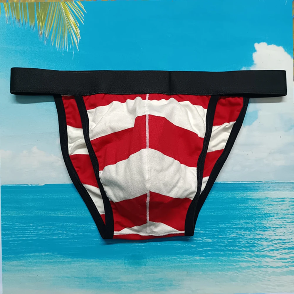 New Men Striped Bikini Briefs Underwear G-String Convex Pouch Underpants Short Cotton Male Slip Hombre Thongs Underwear
New Men Striped Bikini Briefs Underwear G-String Convex Pouch Underpants Short Cotton Male Slip Hombre Thongs Underwear