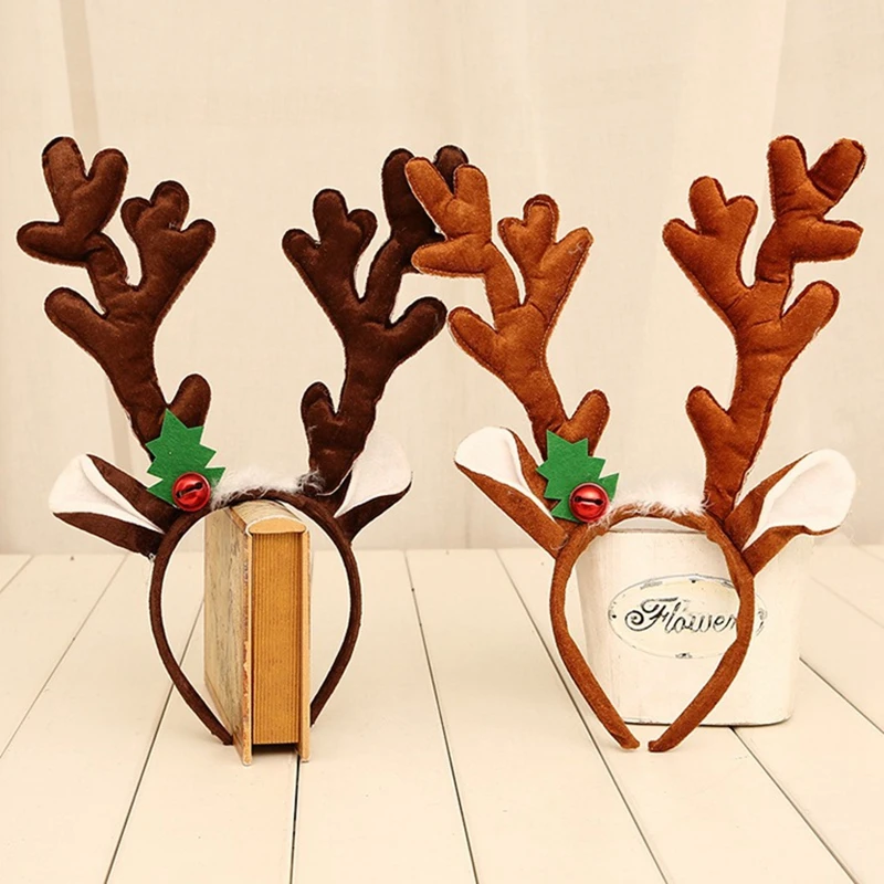 

Reindeer Headband Horns Cosplay Antlers Christmas Deer Ears Headband Christmas Hair Accessories For Adults Christmas Deals
