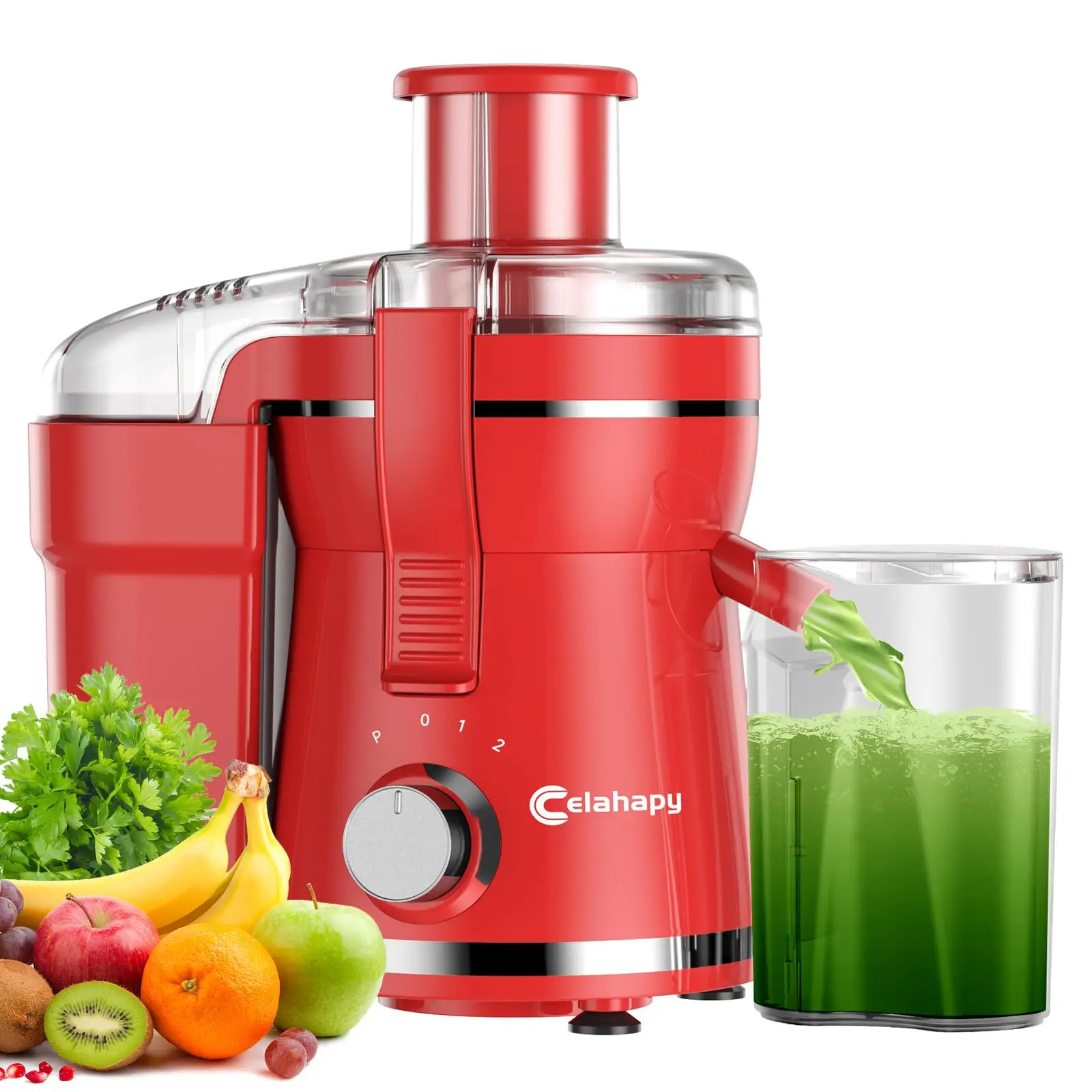 

500W Centrifugal Juicer Extractor with 3 Speed & Wide Mouth 3” Feed Chute, Included Cleaning Brush for Easy to Clean