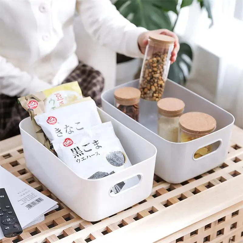 Plastic Portable Storage Box, Multifunctional Desktop Miscellaneous Storage Box, Suitable for Living Room, Kitchen, Bedroom Plastic Portable Storage Box, Multifunctional Desktop Miscellaneous Storage Box, Suitable for Living Room, Kitchen, Bedroom