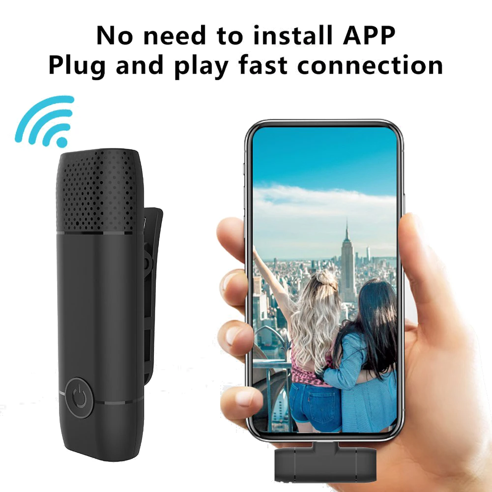 Wireless Lavalier Microphone for Audio Video Recording/Gaming/Live Streaming for Android Phone Type-C Mini Microphone
Wireless Lavalier Microphone for Audio Video Recording/Gaming/Live Streaming for Android Phone Type-C Mini Microphone