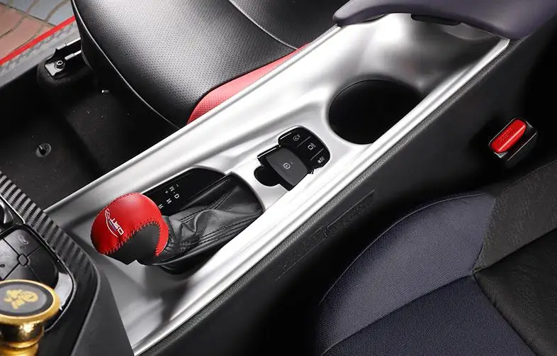 

Carbon Fiber Drawing Car Interior Central Console Gear Shift Panel ABS Trim 1pcs For Toyota CHR C-HR LHD RHD 2016-2018