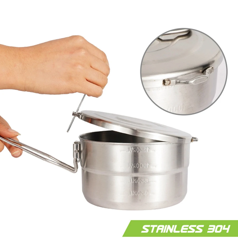 1.5L Lunch Case Camping Pot Tableware Stainless Steel Outdoor Tableware For Hiking Fishing Picnic Camping Mountain Climbing
1.5L Lunch Case Camping Pot Tableware Stainless Steel Outdoor Tableware For Hiking Fishing Picnic Camping Mountain Climbing