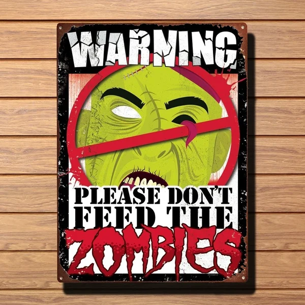 Don't Feed The Zombies Tin Sign Vintage Metal Tin Sign Retro Tin Plate Sign Wall Art Decor
Don't Feed The Zombies Tin Sign Vintage Metal Tin Sign Retro Tin Plate Sign Wall Art Decor