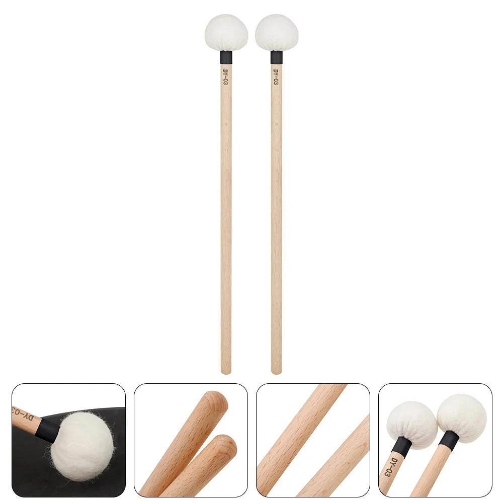 2 Pcs Timpani Sticks Percussion Timbaless Kit Percussion Timbalesss Accessories for Felt Light Bag Tuning Wooden Handle
2 Pcs Timpani Sticks Percussion Timbaless Kit Percussion Timbalesss Accessories for Felt Light Bag Tuning Wooden Handle