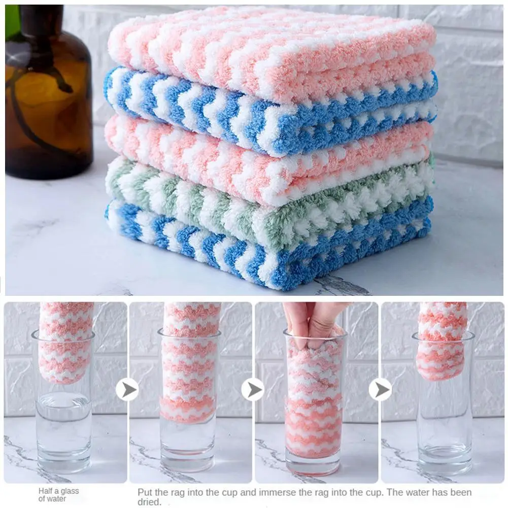 Kitchen Cleaning Rag Coral Fleece Dish Washing Cloth Dry Cleaning 1pc Scouring Super Wet Kitchen Random And Towels Pad Abso F1T7
Kitchen Cleaning Rag Coral Fleece Dish Washing Cloth Dry Cleaning 1pc Scouring Super Wet Kitchen Random And Towels Pad Abso F1T7