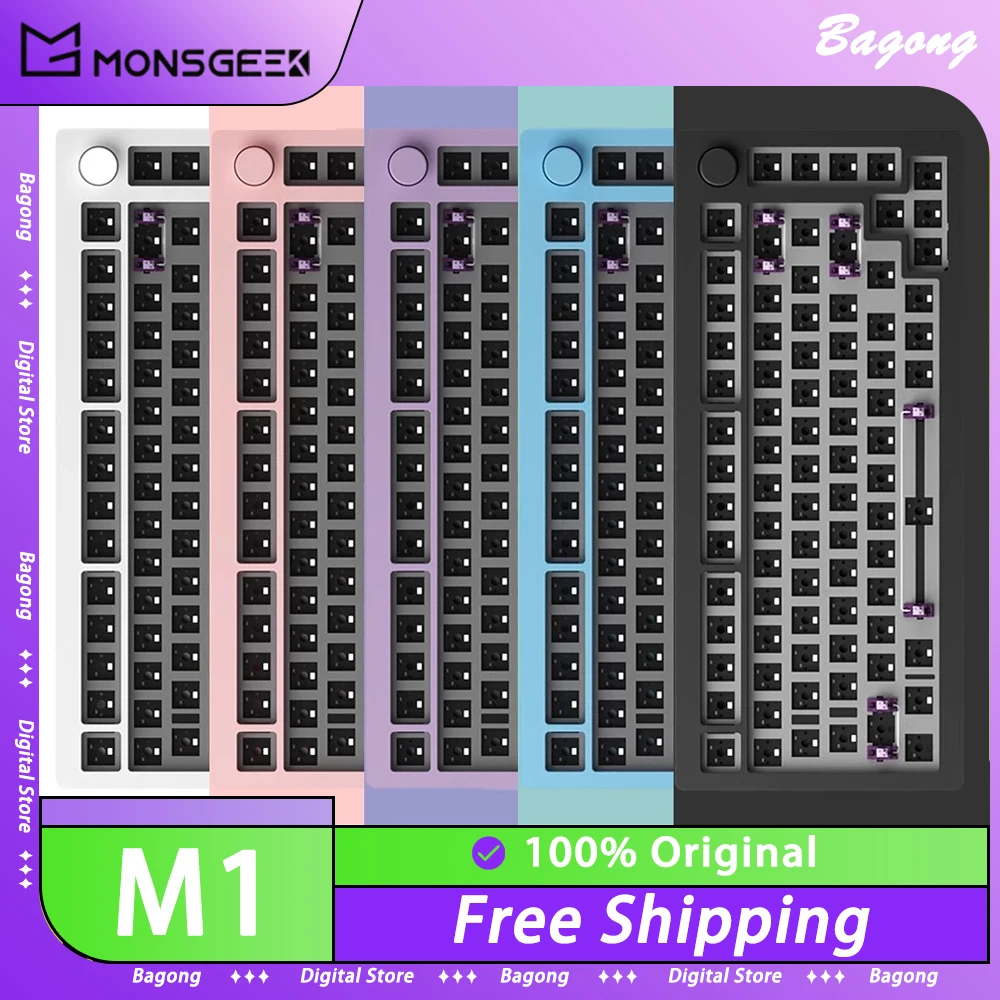 MONSGEEK M1 Mechanical Keyboard Kit Aluminium Alloy With Knob Three Mode Hot Swap RGB Wireless Gaming Keyboard 6000mAh Pc Gamer
MONSGEEK M1 Mechanical Keyboard Kit Aluminium Alloy With Knob Three Mode Hot Swap RGB Wireless Gaming Keyboard 6000mAh Pc Gamer