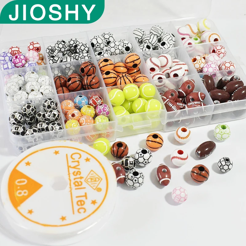 50 Jewelry Accessories Children's Handmade Beaded Materials Acrylic Baseball Basketball Football Tennis Loose Beads Batch Packed
50 Jewelry Accessories Children's Handmade Beaded Materials Acrylic Baseball Basketball Football Tennis Loose Beads Batch Packed