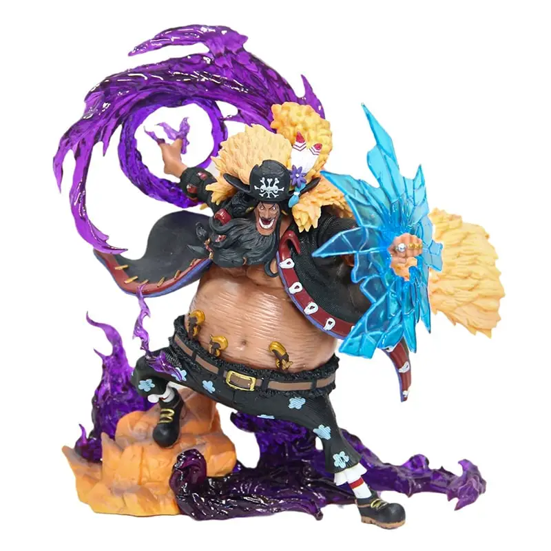

21cm Anime One Piece Marshall D Teach Figure GK Four Emperors Blackbeard Statue Pvc Action Figurine Collectible Model Toy Gift
