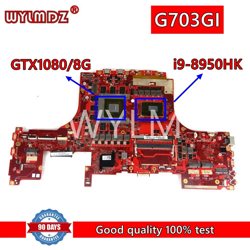 G703GI i9-8950HK CPU GTX1080/8G GPU материнская плата REV 6,2 для ASUS ROG G703G G703 S7BI G703GI Материнская плата ноутбука протестирована ОК
G703GI i9-8950HK CPU GTX1080/8G GPU материнская плата REV 6,2 для ASUS ROG G703G G703 S7BI G703GI Материнская плата ноутбука протестирована ОК