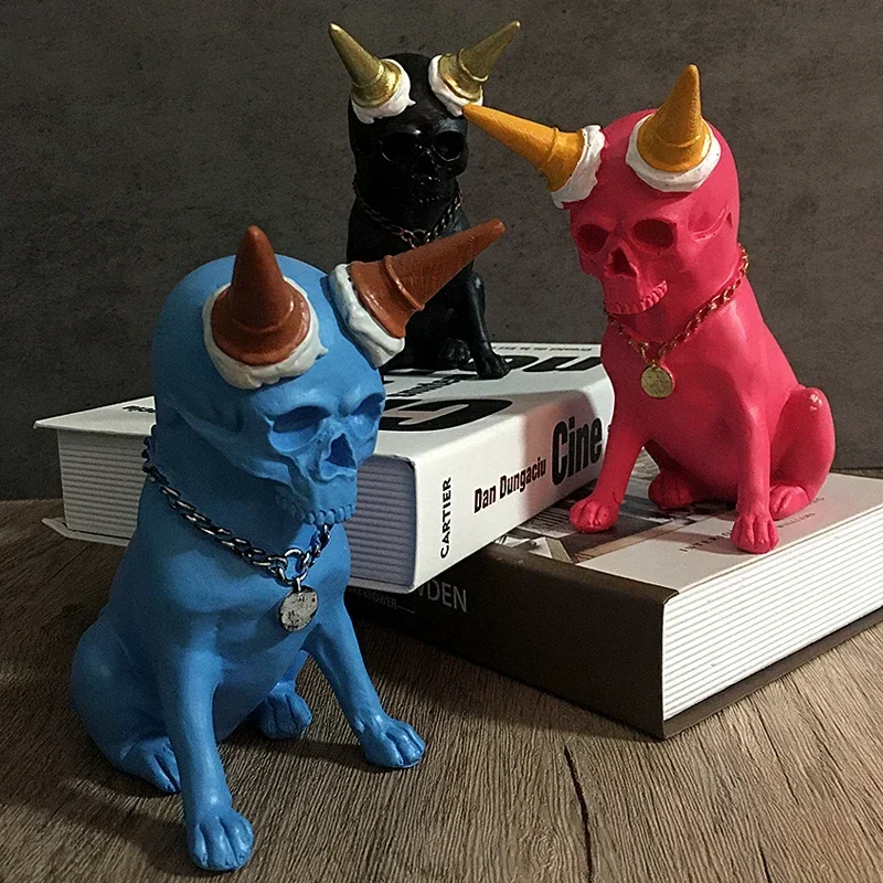 Ice Cream Skeleton Dog Puppy Statue Home Interior Decoration Sculpture Resin Modern Abstract Desktop Ornaments Halloween Gift
Ice Cream Skeleton Dog Puppy Statue Home Interior Decoration Sculpture Resin Modern Abstract Desktop Ornaments Halloween Gift