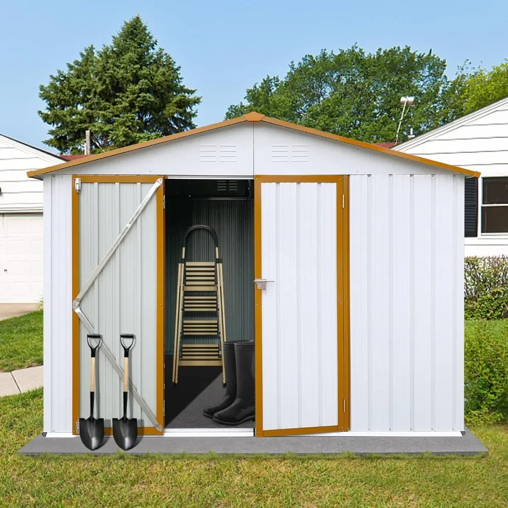 Metal Outdoor Storage Shed 8FT x 6FT, Outside Lockable Garden Shed Steel Anti-Corrosion Outdoor Storage House with Lockable Door
Metal Outdoor Storage Shed 8FT x 6FT, Outside Lockable Garden Shed Steel Anti-Corrosion Outdoor Storage House with Lockable Door