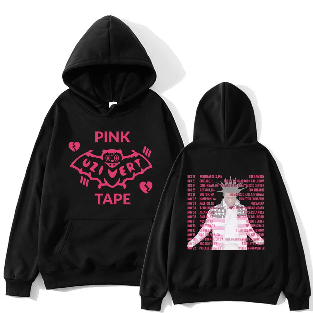 Rapper Lil Uzi Vert Hoodie 2023 Concert Tour Pink Tape Fashion Streetwear Men Hip Hop Retro Sweatshirt Oversized Pullover Unisex
Rapper Lil Uzi Vert Hoodie 2023 Concert Tour Pink Tape Fashion Streetwear Men Hip Hop Retro Sweatshirt Oversized Pullover Unisex
