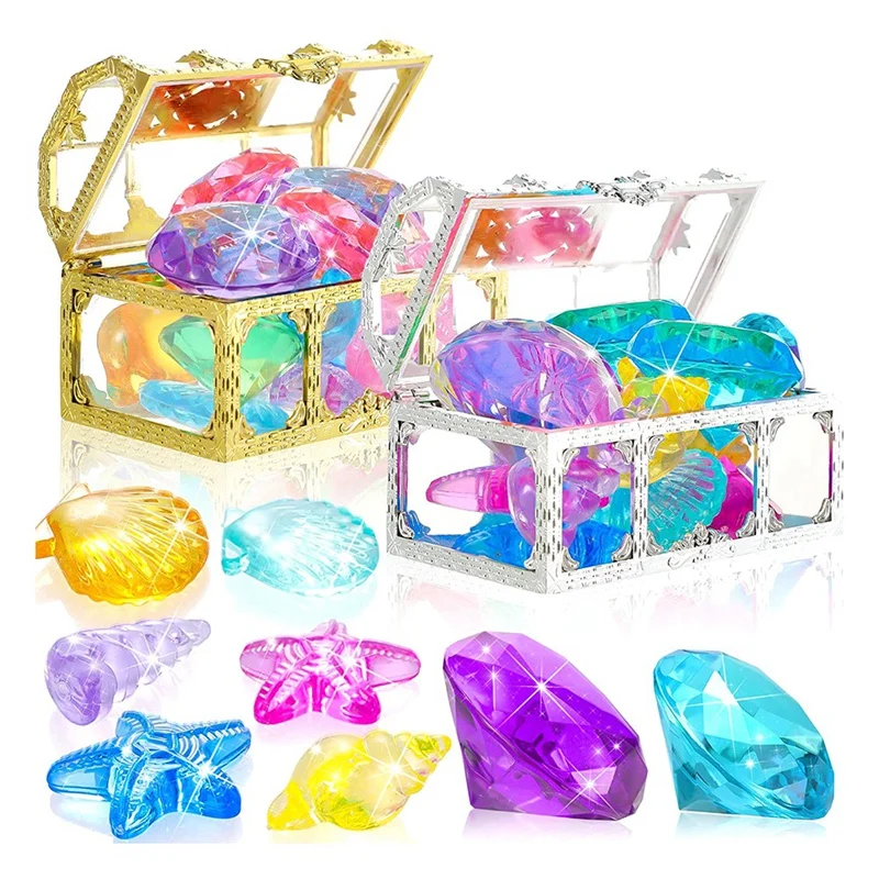 24Pcs Diving Gems Pool Toys Large Oceans Gem Diamond Gems Pirate Treasure Chest Summer Underwater Swimming Toys
24Pcs Diving Gems Pool Toys Large Oceans Gem Diamond Gems Pirate Treasure Chest Summer Underwater Swimming Toys
