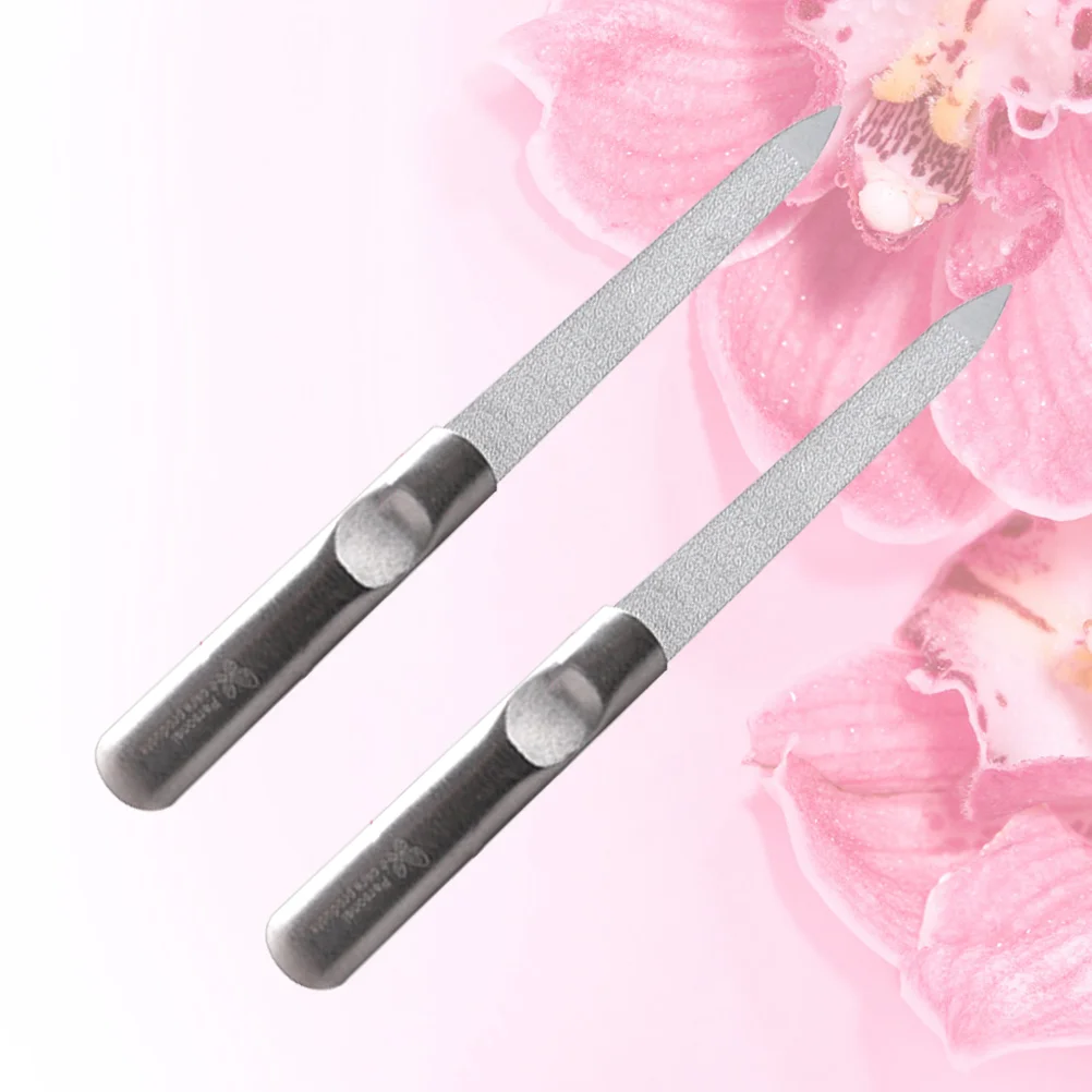 2pcs Stainless Steel Nail File Metal Durable Simple Practical Double Polishing Nail File Manicure Tools for Home
2pcs Stainless Steel Nail File Metal Durable Simple Practical Double Polishing Nail File Manicure Tools for Home