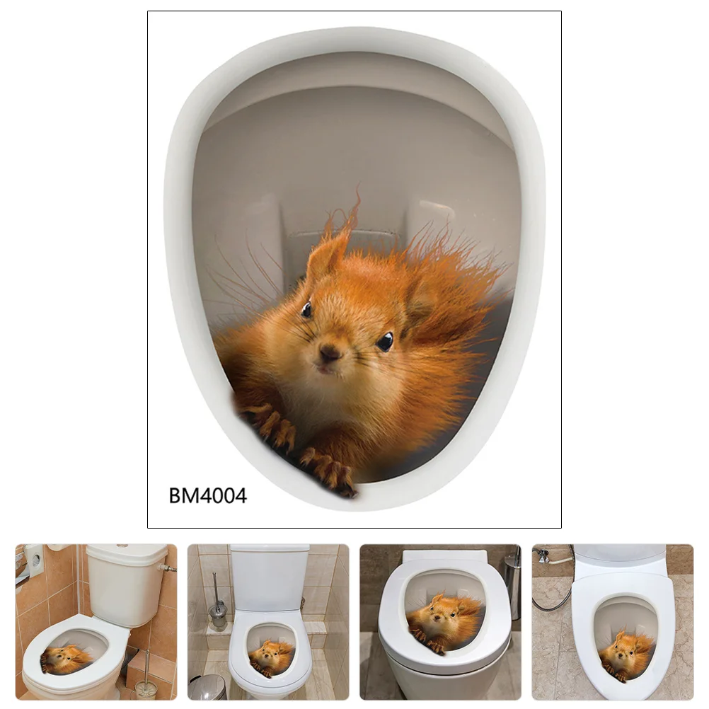 Seat Sticker Removable Bathroom 3d Adhesive Squirrel Toilet Sticker 3d Animal Toilet Lid Pvc Sticker Wall Art Sticker
Seat Sticker Removable Bathroom 3d Adhesive Squirrel Toilet Sticker 3d Animal Toilet Lid Pvc Sticker Wall Art Sticker