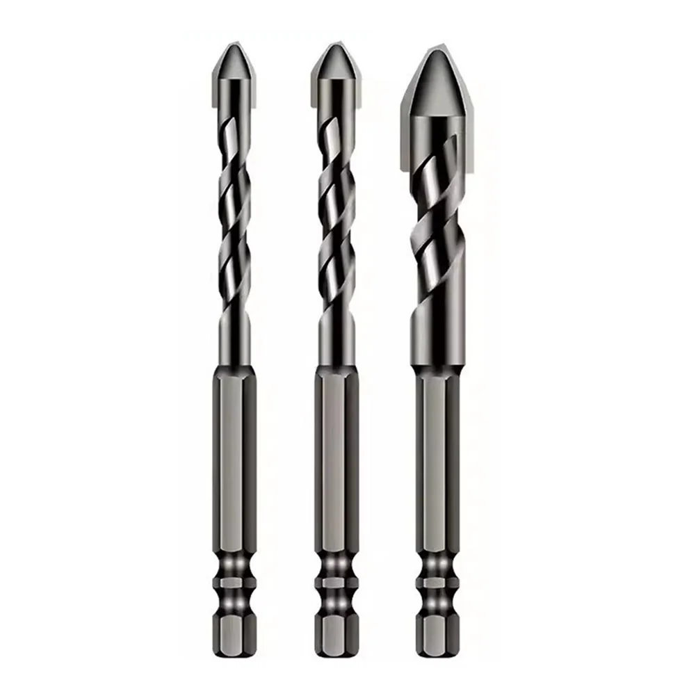 3pcs Cross Hex Tile Drill Bits Set For Glass Ceramic Tile Wall Concrete Drilling Hole Opener Alloy Steel Triangle Bit Power Tool
3pcs Cross Hex Tile Drill Bits Set For Glass Ceramic Tile Wall Concrete Drilling Hole Opener Alloy Steel Triangle Bit Power Tool