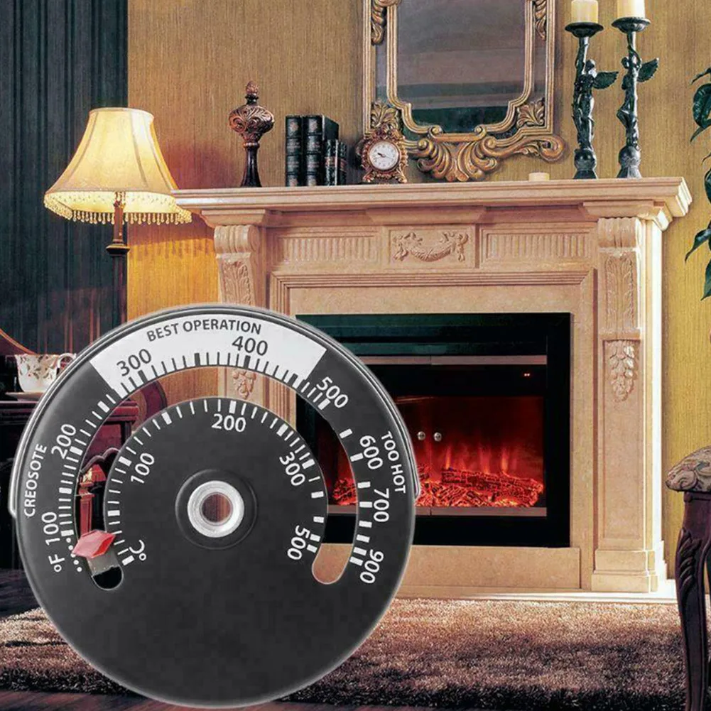 Temperature Monitor Thermometer Stove Thermometer For Fireplace Heat Pipe Magnetic Gauge 6.3cm*0.9cm Aluminum Alloy
Temperature Monitor Thermometer Stove Thermometer For Fireplace Heat Pipe Magnetic Gauge 6.3cm*0.9cm Aluminum Alloy