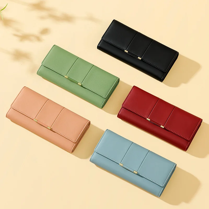 New large capacity advanced wallet Japanese simple ladies long three-fold multi-card zero wallet wholesale
New large capacity advanced wallet Japanese simple ladies long three-fold multi-card zero wallet wholesale