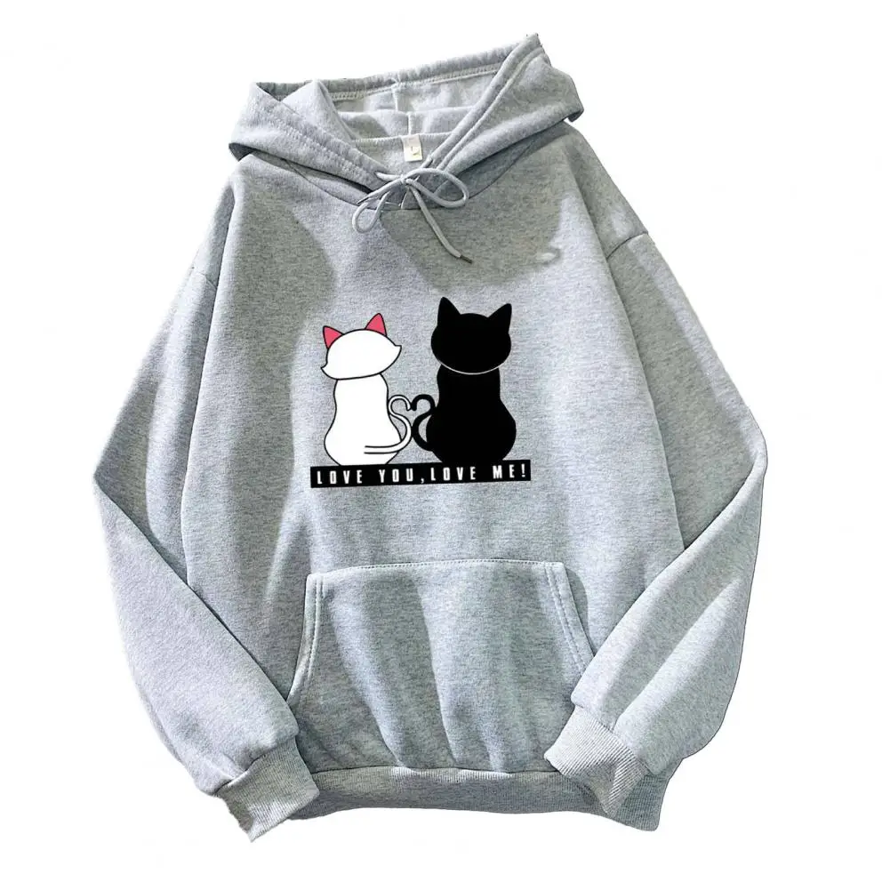 Women Printed Hoodie Cartoon Cat Print Plush Hoodie Cozy Unisex Pullover With Drawstring Elastic Cuffs Patch For Fall/winter
Women Printed Hoodie Cartoon Cat Print Plush Hoodie Cozy Unisex Pullover With Drawstring Elastic Cuffs Patch For Fall/winter