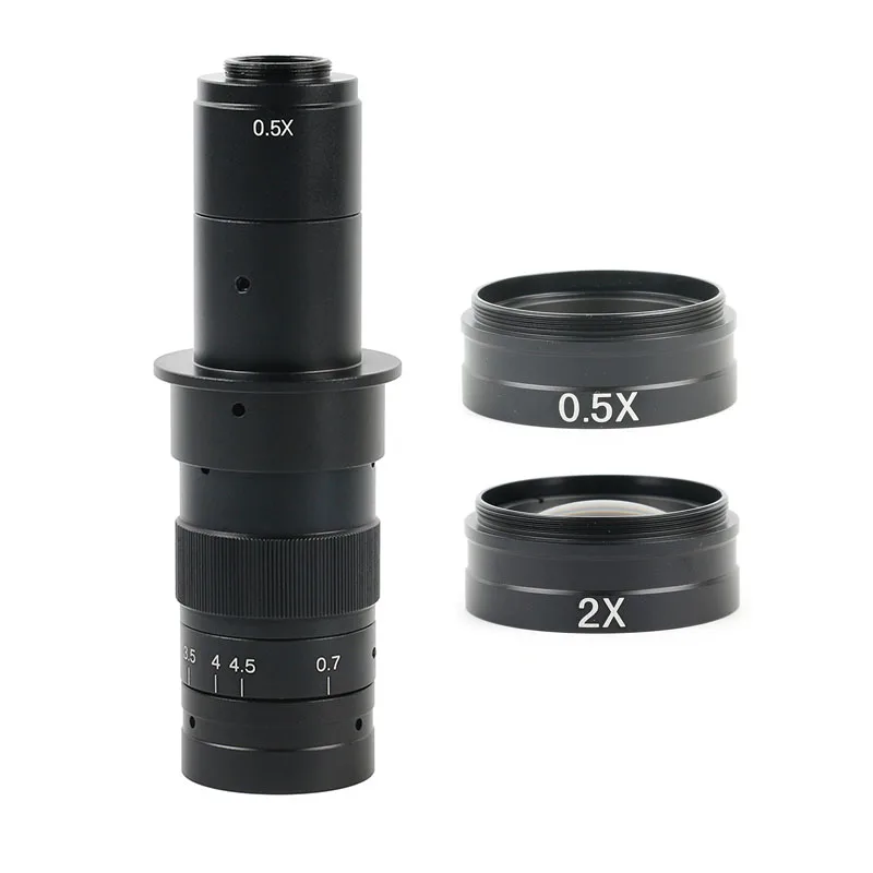180X Zoom Monocular Adjustable Magnification 0.7X~4.5X C-mount Lens+0.5X/2.0X Barlow Lens For HDMI USB Video Microscope Camera
180X Zoom Monocular Adjustable Magnification 0.7X~4.5X C-mount Lens+0.5X/2.0X Barlow Lens For HDMI USB Video Microscope Camera