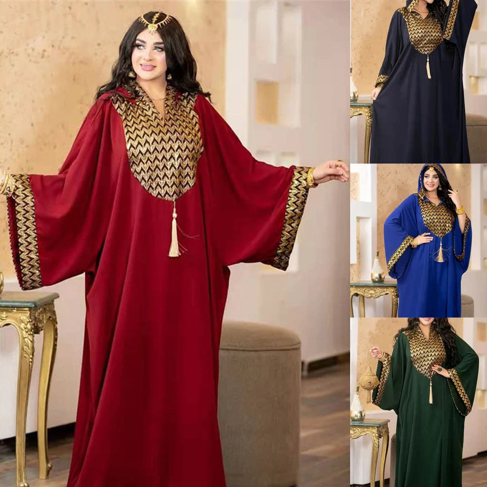 

Muslim Long Maxi Dress African Dresses for Women Kaftan African Clothes Dashiki Hijab Abaya Dubai Boubou Robe Africaine Femme