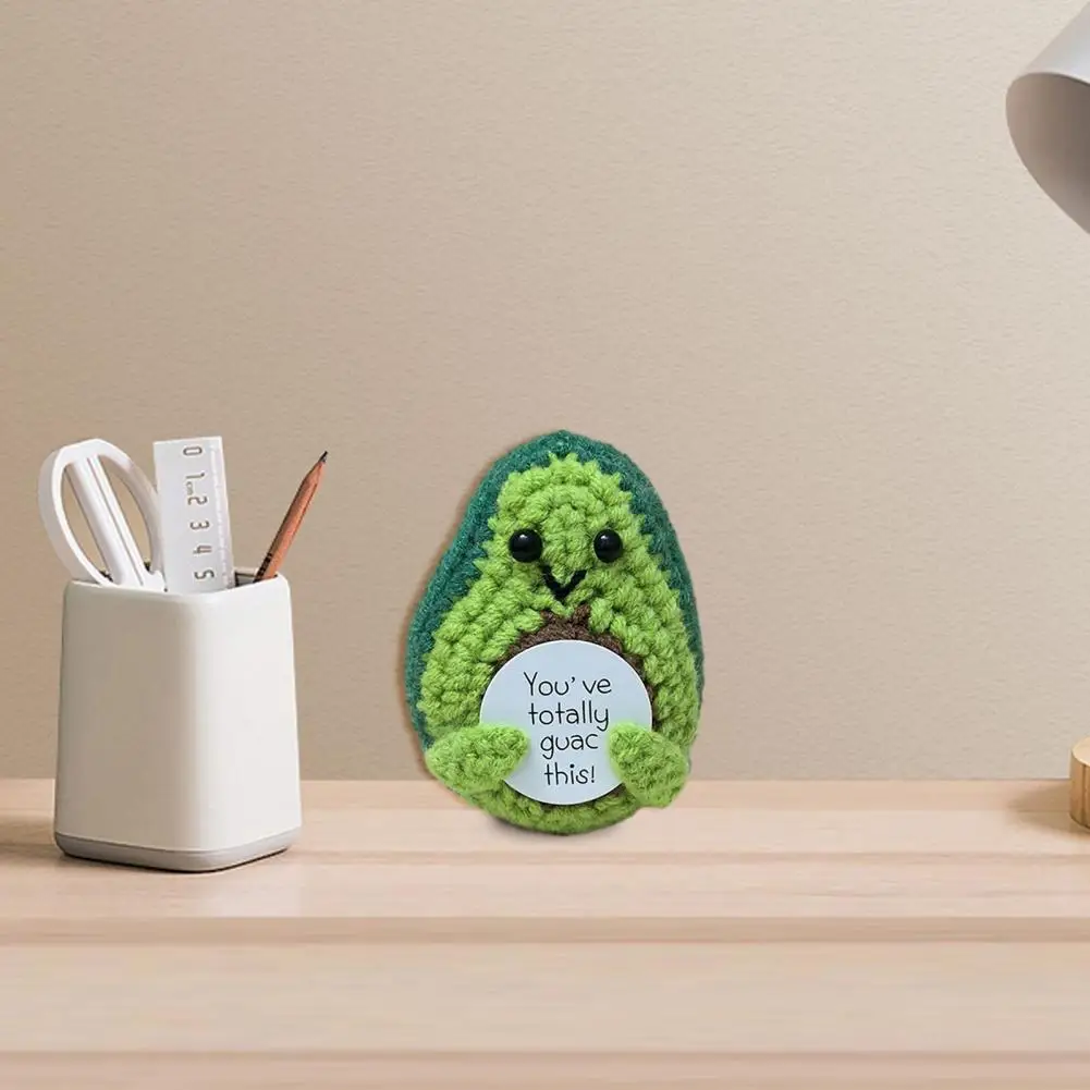 Crochet Avocado Doll Crocheted Avocado Doll with Base Stress-relief Knitting Toy for Kids Adults Emotional Support for Positive
Crochet Avocado Doll Crocheted Avocado Doll with Base Stress-relief Knitting Toy for Kids Adults Emotional Support for Positive