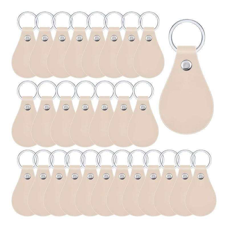 30 PCS Leather Key Fob Kit For DIY Craft PU Leather Key Fobs Blanks With Rivets And Key Rings For Engraving Keychain Beige
30 PCS Leather Key Fob Kit For DIY Craft PU Leather Key Fobs Blanks With Rivets And Key Rings For Engraving Keychain Beige