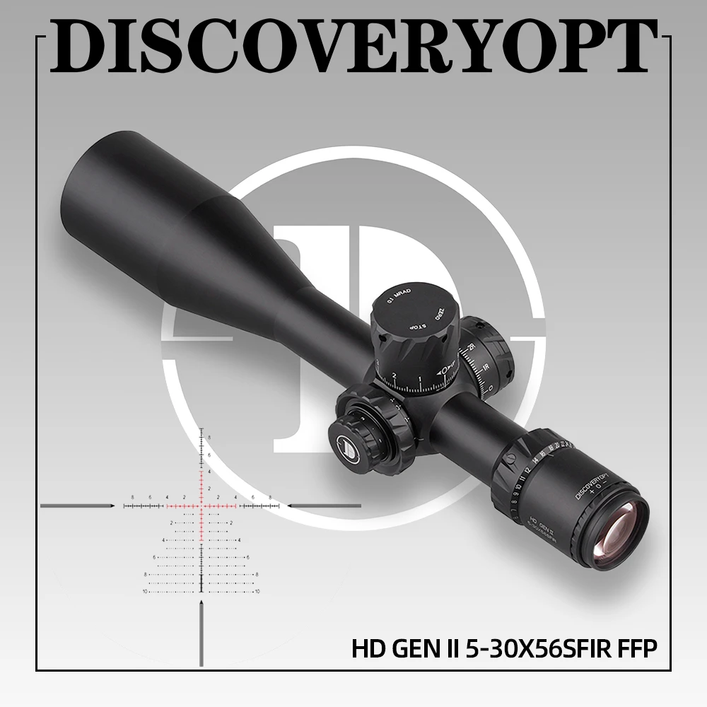 

Discoveryopt Rifle Scope For Hunting Sporting Competition HD-GEN 2 5-30X56SFIR RifleScope For .50BMG Tactical Optical Sight