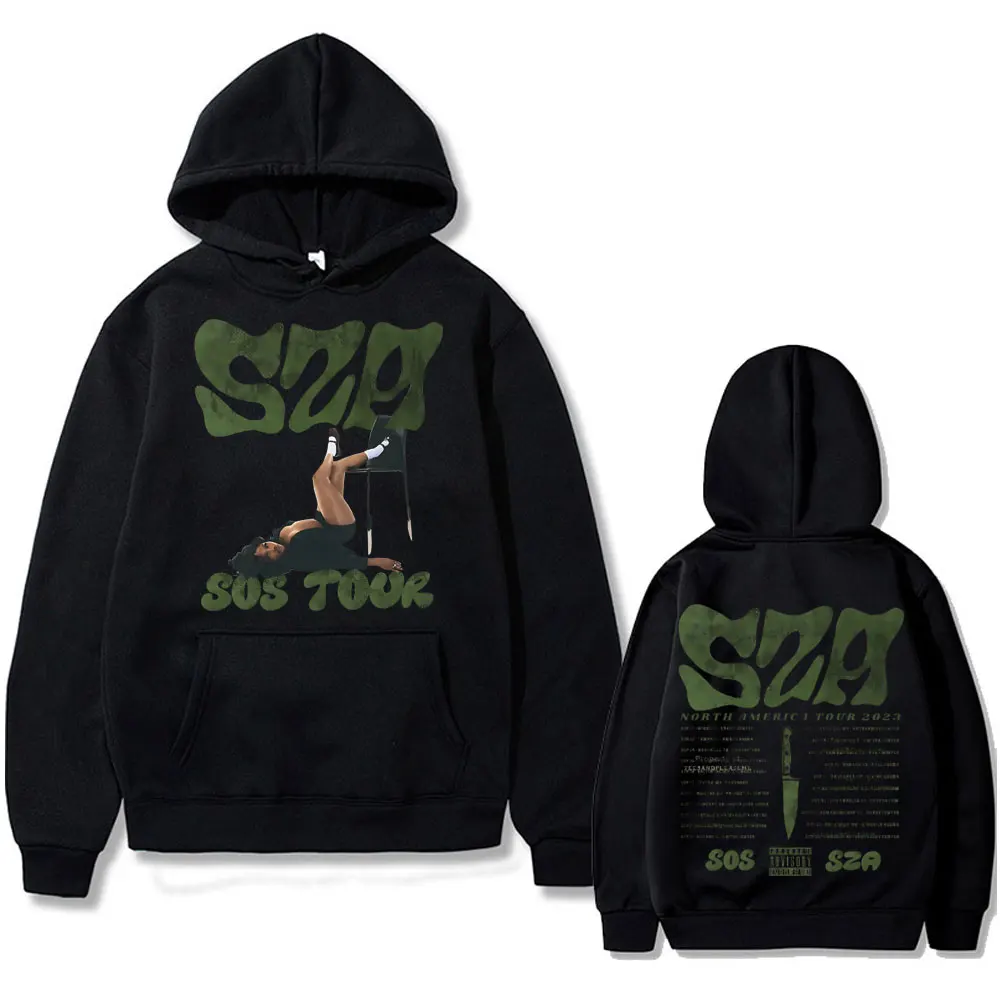 Rapper SZA SOS Tour Double Sided Graphic Hoodie Men Women Hip Hop Vintage Oversized Sweatshirt Male Casual Hoodies Streetwear
Rapper SZA SOS Tour Double Sided Graphic Hoodie Men Women Hip Hop Vintage Oversized Sweatshirt Male Casual Hoodies Streetwear