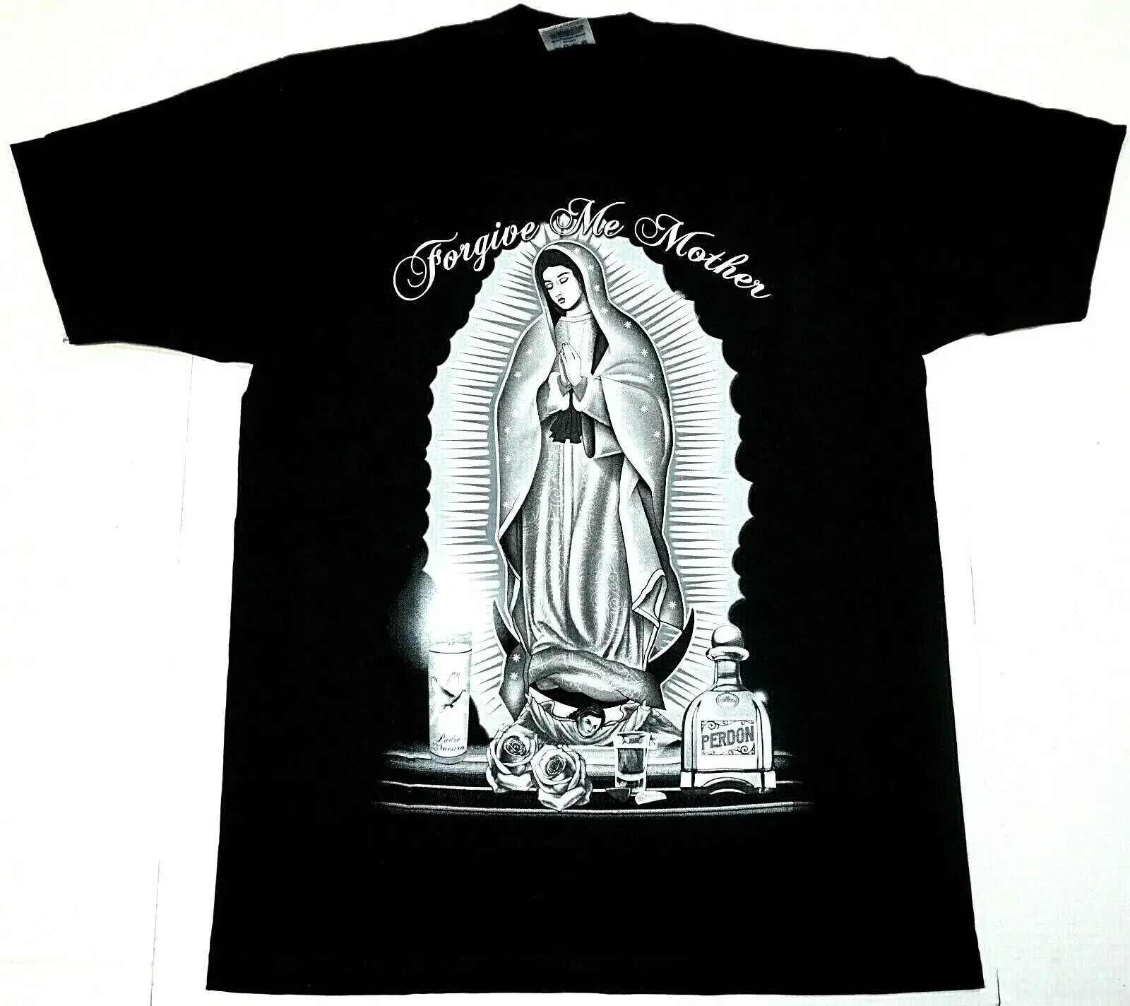 

Forgive Me Mother T-shirt Our Lady of Guadalupe Blessed Virgin Mary Prayer Tee