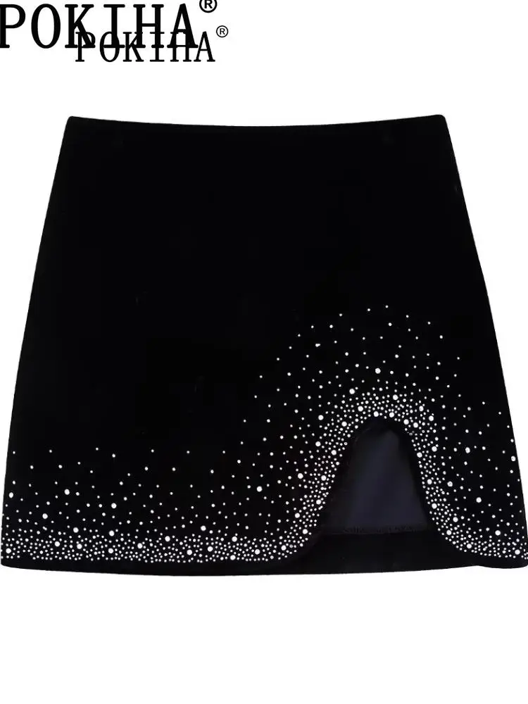 Pokiha 2023 New Women Fashion Shinning Sequined Design Irregular Velvet Mini Skirt Faldas Mujer Female Chic Side Zipper Vestidos
Pokiha 2023 New Women Fashion Shinning Sequined Design Irregular Velvet Mini Skirt Faldas Mujer Female Chic Side Zipper Vestidos