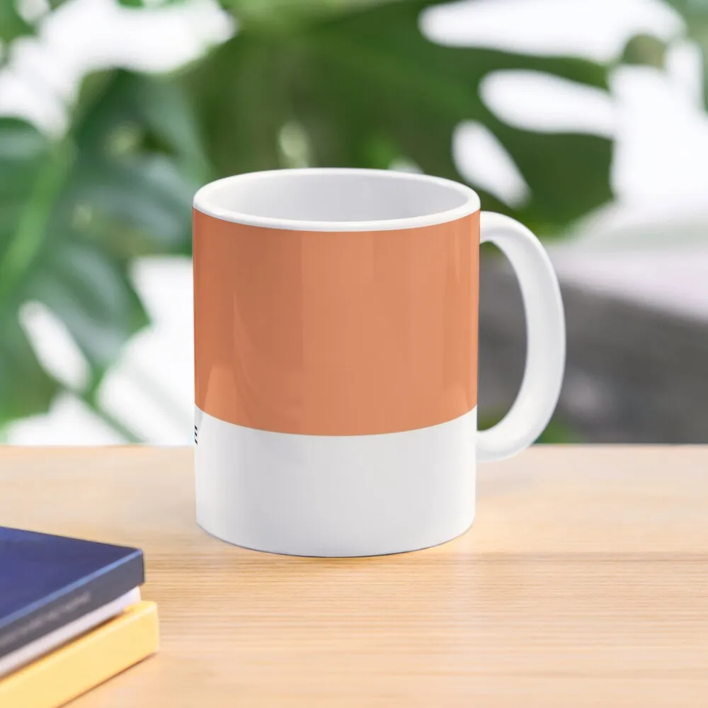 

Tangerine Orange Pantone Simple Design Coffee Mug Thermal Cups Cute And Different Cups Mug