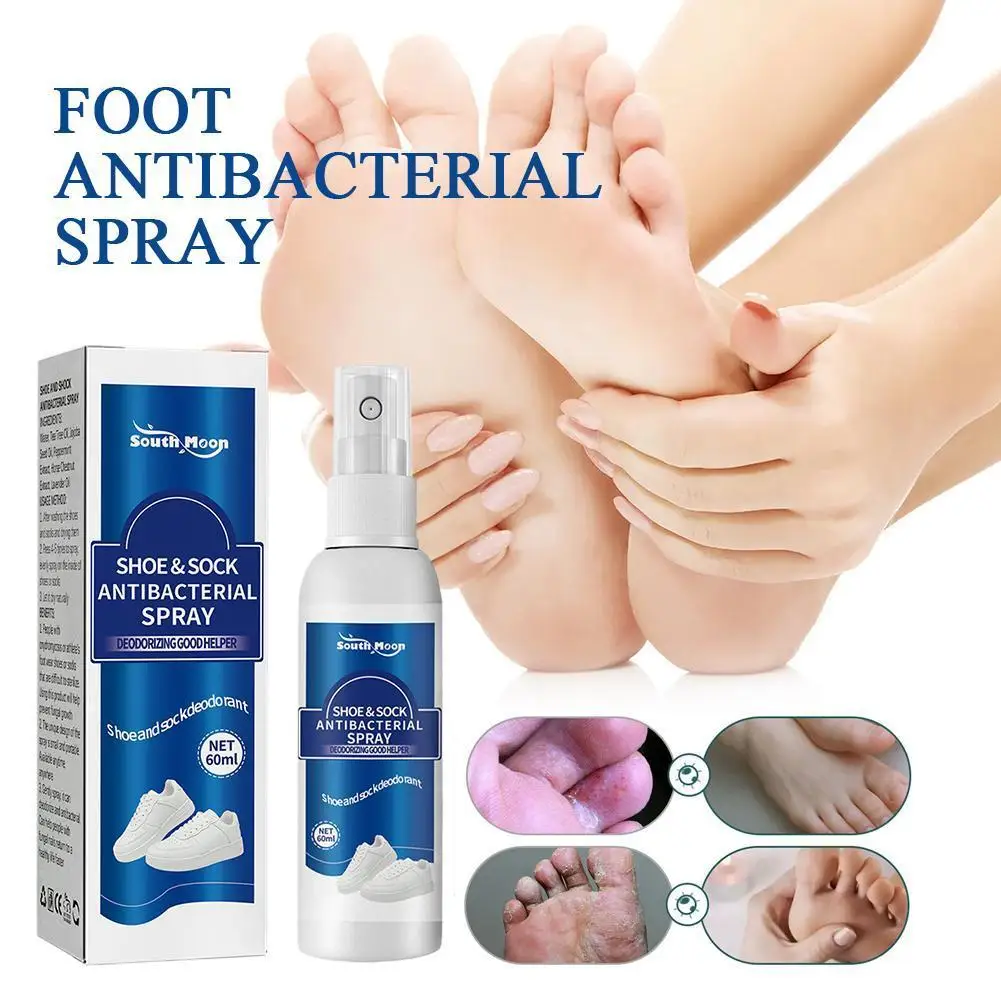 

60ml Shoe Deodorizer Foot Shoe Odor Spray Foot Odor Antiperspirant Spray Odor Shoes Stink Remover Freshener Socks Refresh C4E2